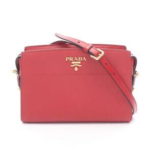 Prada SAFFIANOSOFT Shoulder Bag Saffiano Leather Red